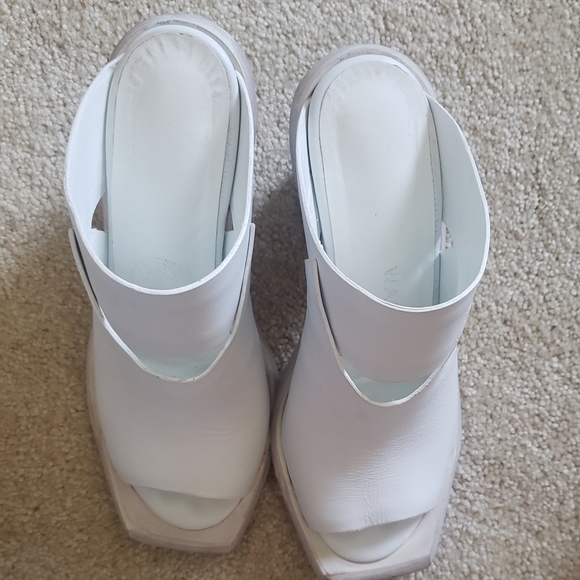 Wal and Pai Vista high heel white mule size 36 - Picture 4 of 6